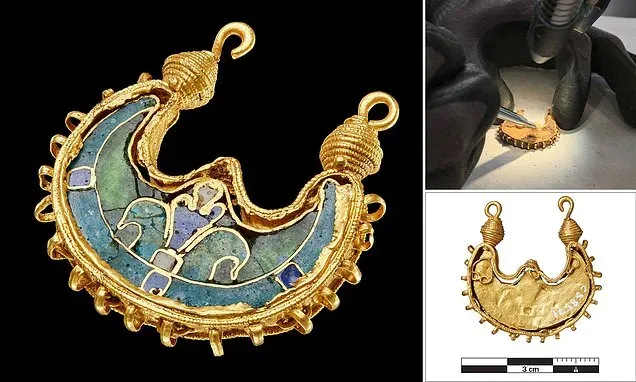 Subang Emas Viking Era Rom Ditemui