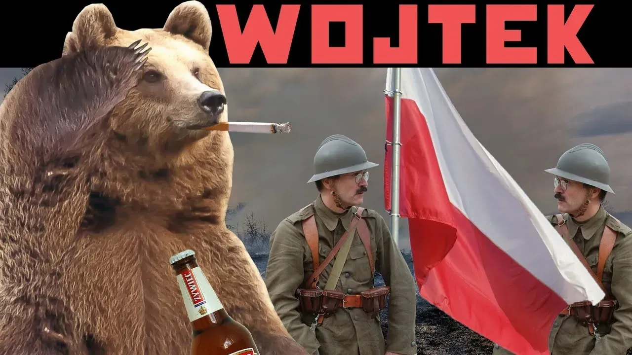 Beruang Yang Berpangkat Koperal Dalam Pasukan Tentera Poland