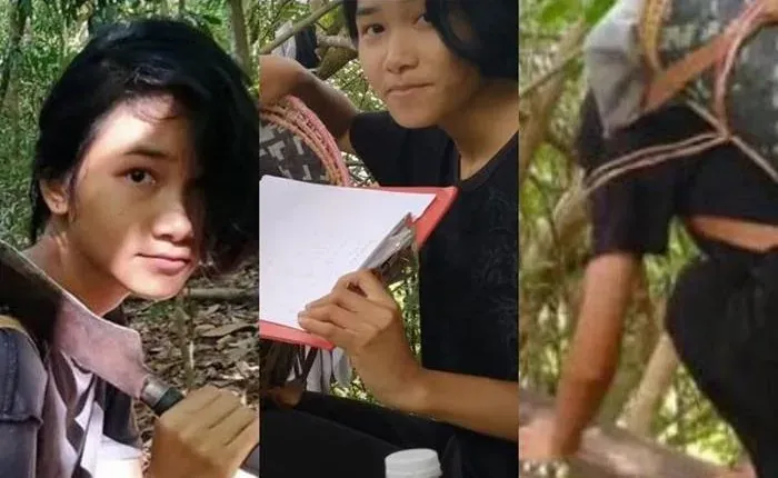 Makanan Tradisi Dusun Oleh Adik Veveonah Yang Ambil Exam Atas Pokok