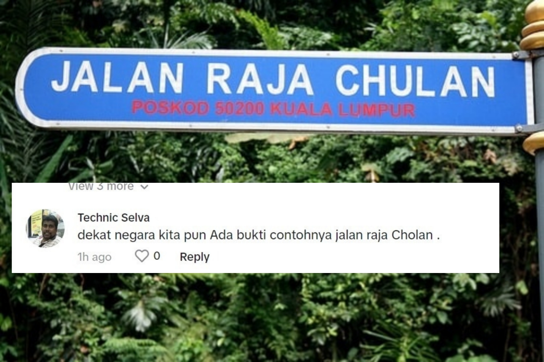 Jalan Raja Chulan Berkait Dengan Chola?