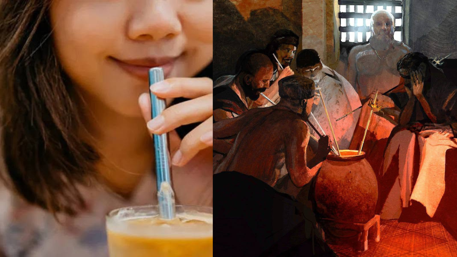Asal Penggunaan Straw Minuman Ialah Meminum Arak?